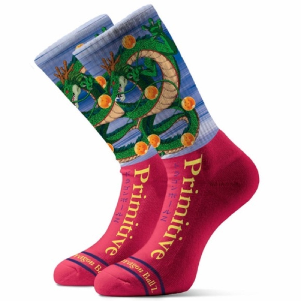 Primitive X Dragon Ball Z Shenron Sock Coral Men’s Socks NEW